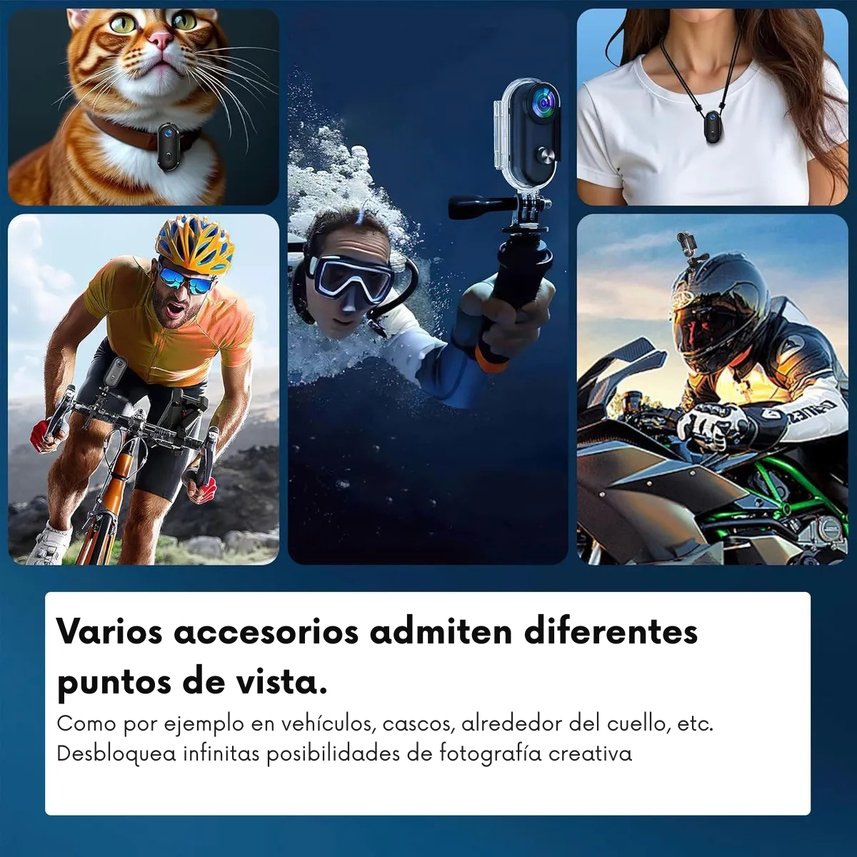 ViewCamPOV – Camara de acción impermeable 120° POV